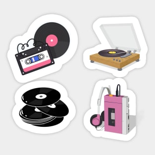 Analog Music Lover Pack Sticker